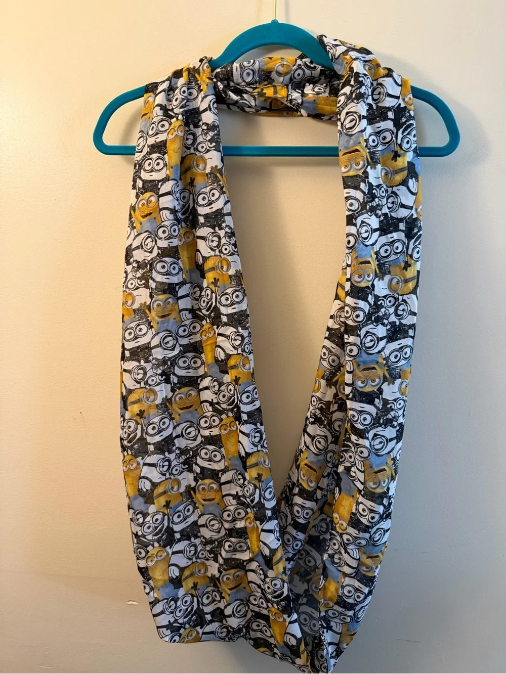 Minions Character Print Infinity Scarf for Women